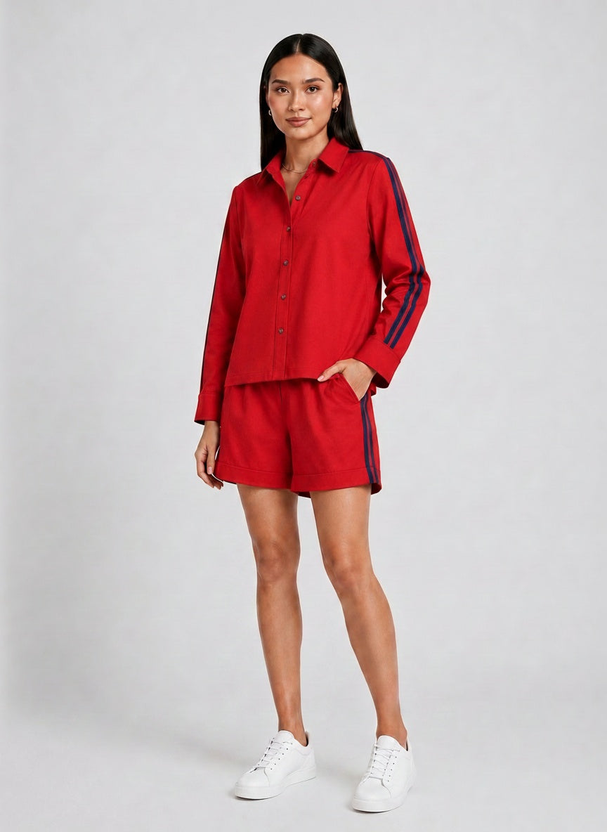 Red Ribbon Short Set