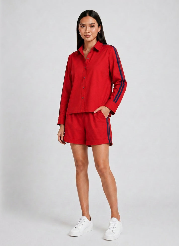 Red Ribbon Short Set