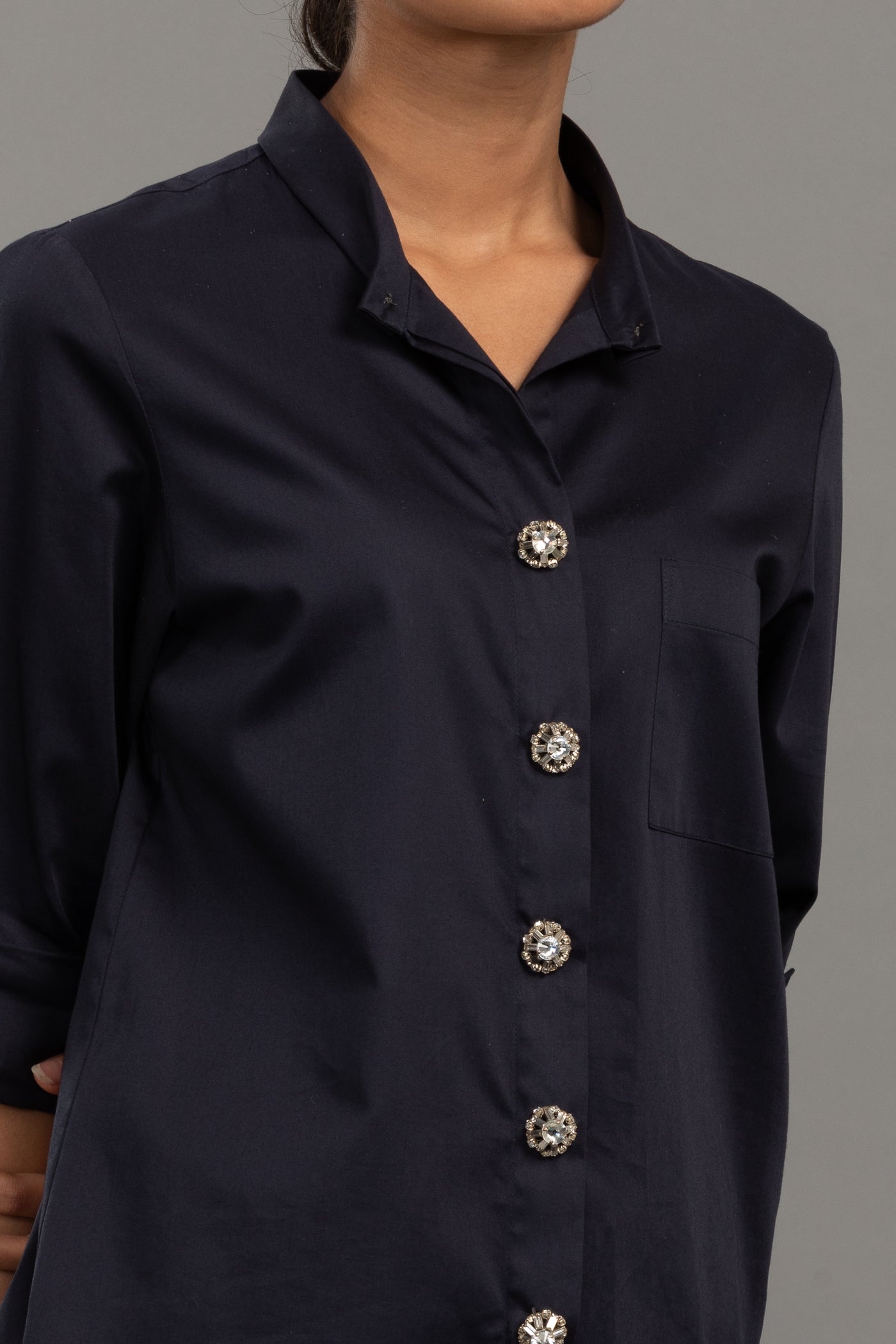 Swarovski  Button Shirt