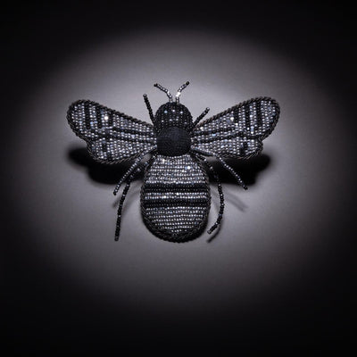 Black Beetle Brooch